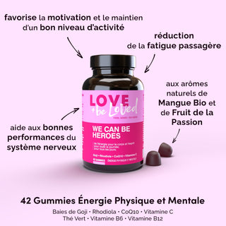 GUMMIES ÉNERGIE PHYSIQUE ET MENTALE x 6